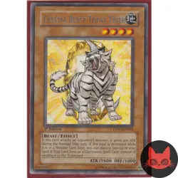 Yugioh Crystal Beast Topaz Tiger DP07-EN004 Rare 1st Edition NM - Image 1