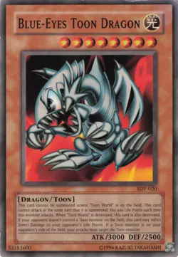 Yugioh Blue-Eyes Toon Dragon SDP-020 Common LP - Image 1