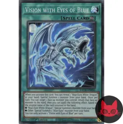 Yugioh Vision with Eyes of Blue BACH-EN050 Super Rare 1st Edition NM - Image 1