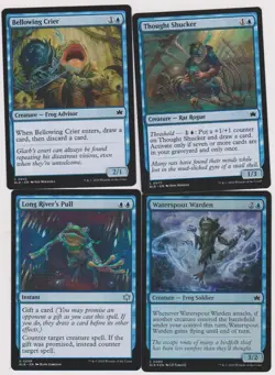 FROG ADVISOR BLUE DECK 40 CARDS N-MINT MTG MAGIC UNPLAYED H-11 BLOOMBURROW-FOILS - Image 1