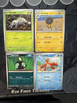 error miscut pokemon Cards Mega Evolution Lot Of 4! All From Same Pack! - Image 1