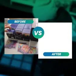 Toploader Binder Top Loader Card Storage, 96 Slots Binder for Cards, PU Leather - Image 5