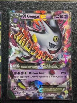 Pokemon TCG M Lucario EX 055a/111 and M Gengar Ex XY 166 Promo Cards - LP - Image 4