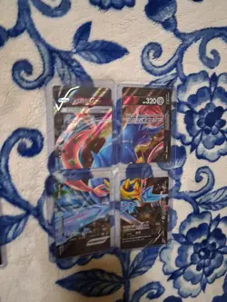 NM Pikachu V-Union + Zacian Set SWSH 139-142 Promo Pokemon Celebrations 8 Cards - Image 4