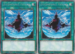 2X RA03-EN163 Dimensional Fissure - Platinum Secret Rare Card 1st Edition - Image 1