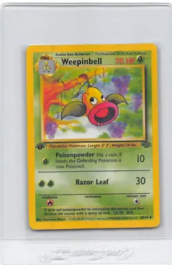 Weepinbell 48/64 - 1st Edition - Jungle SET - VINTAGE WOTC POKEMON CARD - MP - Image 1