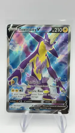 Toxtricity V 182/192 TCG Rebel Clash Full Art Ultra Rare 2020 Pokemon Card - Image 3
