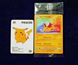 Ash's Pikachu Sealed Movie Promo Sm108 KFC Vintage 1998 Mini Card Pokemon Lot LP - Image 3