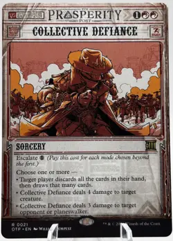 Collective Defiance 0021 Outlaws Of Thunder Junction Breaking News OTP MTG NM - Image 1