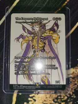 The Emperor, Hell Tyrant #0011 (Borderless) MTG Final Fantasy English - NM - Image 1
