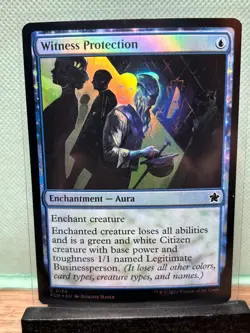 MTG TCG: Witness Protection 168, Foundations _ FOIL - Image 1