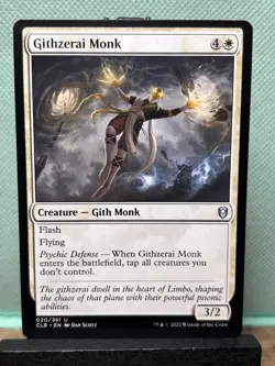 MTG TCG: Githzerai Monk 20/361, Battle for Baldur's Gate - Image 1