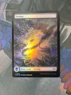 Swamp 0274 - FOIL Full-Art Dragon's Presence | Dragonstorm | NM | MTG - Image 1