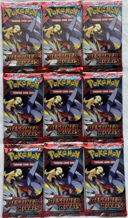 Pokemon TCG Destined Rivals Sealed Booster Packs Lot of (9) New #3 - Image 1
