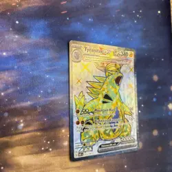 Tyranitar EX Holo Card 211/197 Scarlet and Violet Obsidian Flames Pokemon - Image 4