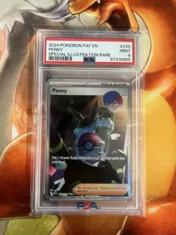 Penny Paldean Fates 239/091 PSA Graded 9 Pokemon TCG - Image 1