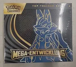 Pokemon Top-Trainer-Box Mega-Entwicklung/ Mega-Lucario Sealed Sofort Verfugbar - Image 1