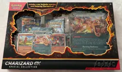POKEMON TCG CHARIZARD ex HP 330 COLLECTION BOX with 5 Booster Packs - Image 1