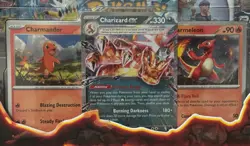 POKEMON TCG CHARIZARD ex HP 330 COLLECTION BOX with 5 Booster Packs - Image 2