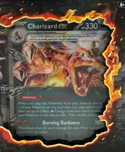 POKEMON TCG CHARIZARD ex HP 330 COLLECTION BOX with 5 Booster Packs - Image 3
