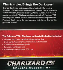 POKEMON TCG CHARIZARD ex HP 330 COLLECTION BOX with 5 Booster Packs - Image 5