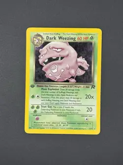 Pokemon TCG- Dark Weezing Holo 14/82 Team Rocket - 1st Edition - WOTC {2000} - Image 1