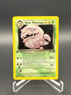 Pokemon TCG- Dark Weezing Holo 14/82 Team Rocket - 1st Edition - WOTC {2000} - Image 3