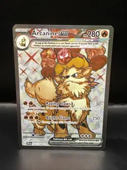 Pokemon TCG Arcanine ex Scarlet & Violet Base Set 224/198 Holo Ultra Rare NM/M B - Image 2