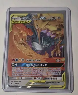 Hidden Fates Holo 2019 Pokemon Sun and Moon Moltres, Zapdos, Articuno GX 44/68 - Image 3