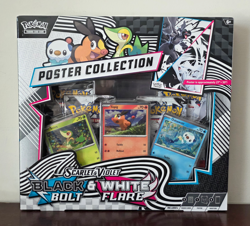 Pokemon TCG Black Bolt & White Flare Unova Poster Collection NEW SEALED - Image 1