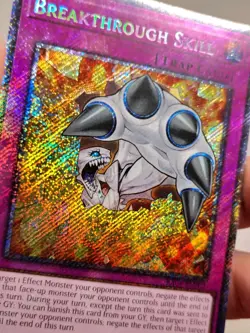 Yugioh! Breakthrough Skill - RA04-EN202 - Platinum Secret Rare - 1st Edition NM - Image 3