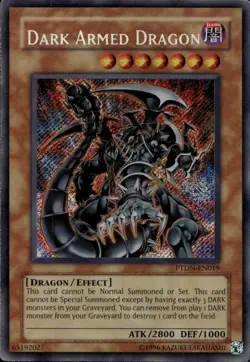 Dark Armed Dragon DAD Unl Ed Multiple Crease Secret PTDN-EN019 Yu-Gi-Oh! - Image 1