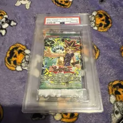 RARE Yu-Gi-Oh! 2003 Spell Ruler 1st Edition Booster Pack Sealed psa10 - Image 1