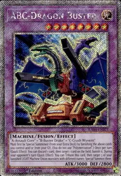 ABC-Dragon Buster - Platinum Secret Rare 1st Edition RA04-EN271 - NM - YuGiOh - Image 1