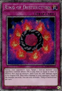 Ring Of Destruction - Platinum Secret Rare 1st Edition RA04-EN119 - NM - YuGiOh - Image 1
