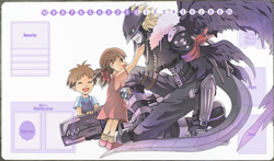 DTCG Beelzemon Trading Card Game Playmat with Card Zones DTCG Mat Mouse Pad - Image 1