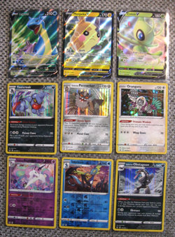 2020 POKEMON SWORD & SHIELD 9-CARD HOLO LOT Lapras V/Morpeko V/Celebi V...NM-MT - Image 1