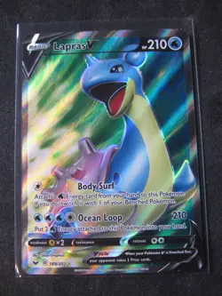 2020 POKEMON SWORD & SHIELD 9-CARD HOLO LOT Lapras V/Morpeko V/Celebi V...NM-MT - Image 3