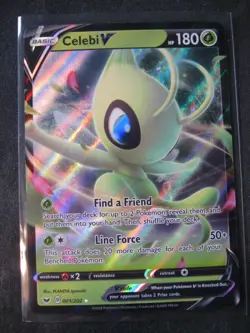 2020 POKEMON SWORD & SHIELD 9-CARD HOLO LOT Lapras V/Morpeko V/Celebi V...NM-MT - Image 5