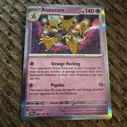 Pokemon TCG Alakazam S&V Twilight Masquerade 082/167 Holo Rare Card M/NM - Image 1