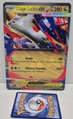 Mega Latias ex MEP EN 011 NM Black Star Promo Pokemon Evolution Holo JUMBO Card - Image 1