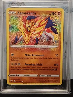 Pokemon 2020 Swsh Vivid Voltage AGS Mint 9.5 Zamazenta #102 Holo Trading Card - Image 4