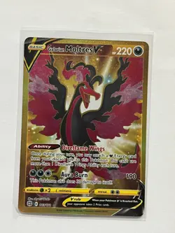 Pokemon Galarian Moltres v TCG Brilliant Stars Holo Card 183/172 Secret Rare - Image 1