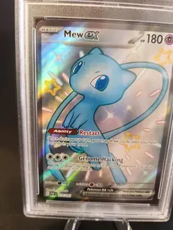 Pokemon Mew EX Shiny Full Art TCG Card 216/091 Paldean Fates PSA 10 - Image 2