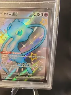 Pokemon Mew EX Shiny Full Art TCG Card 216/091 Paldean Fates PSA 10 - Image 3