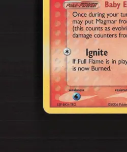 Magby 58/92 EX Legend Maker Reverse Holo Stamped Pokemon Card LP - Image 5