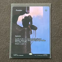 MTG Spider-Man PONDER Borderless Mythic #13 1 - Image 1