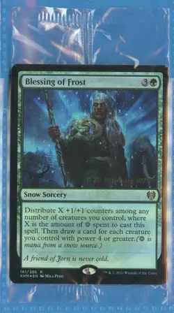 MTG: PreRelease Promo: Kaldheim: Blessing of Frost: FOIL: STILL SEALED - Image 1