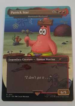 Patrick Star NM Spongebob Squarepants Secret Lair MTG Magic the Gathering - Image 1