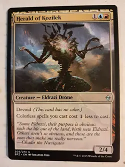 Herald of Kozilek Battle for Zendikar BFZ (205/274) LP MTG MAGIC BULK DISCOUNT - Image 1